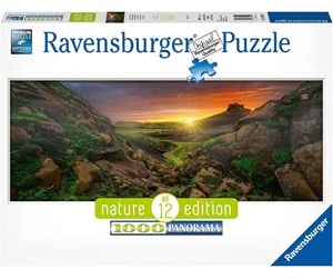 Puslespill - Ravensburger Sun over Iceland 1000pcs - 15094