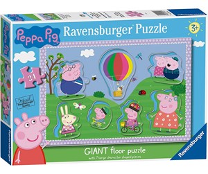 Puslespill - Ravensburger Peppa Pig 24pc Giant Floor Puzzle Gulv - 4005556030262