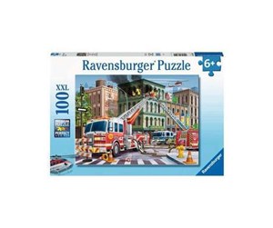 Puslespill - Ravensburger Fire Truck Rescue 100pcs - 10113329