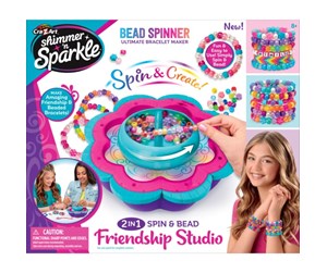 Kreative leker - Shimmer n Sparkle  SPIN AND BEAD BRACELET STUDIO - 17339