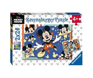 Puslespill - Ravensburger Disney Mickey Mouse 2x24pcs - 486984