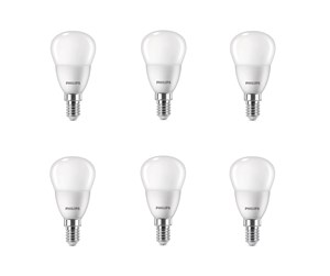 LED-lyspære - Philips LED-lyspære P45 4.9W/827 (40W) 6-pack E14 - 929003546596