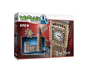 Puslespill - Wrebbit 3D Big Ben (890) 3D Puslespill - 0665541020025