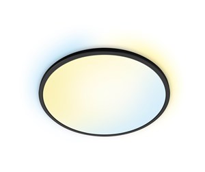 Smarthus - WiZ SuperSlim ceiling lamp 22W - Svart - 929003226801