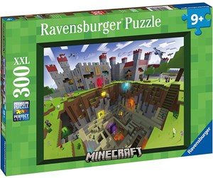 Puslespill - Ravensburger Minecraft Cutaway XXL 300pcs - 4005556133345