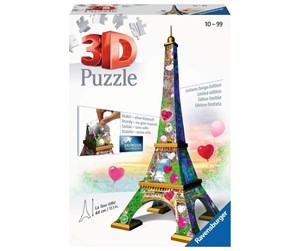 Puslespill - Ravensburger Eiffel Tower 3D Puzzle Love Edition - R_11183