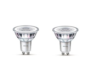 LED-lyspære - Philips LED-lyspære Classic 3.5W/840 (35W) 36° 2-pack GU10 - 929001218092