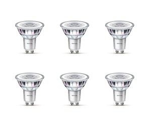 LED-lyspære - Philips LED-lyspære Classic 4,6W/840 (50W) 36° 6-pack GU10 - 929001218296