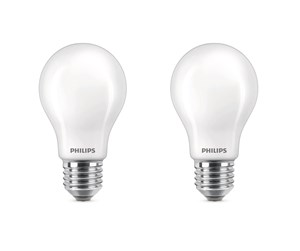 LED-lyspære - Philips LED-lyspære Classic 7W/827 (60W) 2-pack E27 - 929001243092