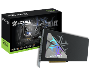 Grafikkort - Inno3D GeForce RTX 4090 iCHILL Black - 24GB GDDR6X RAM - Grafikkort - C4090-246XX-18330005