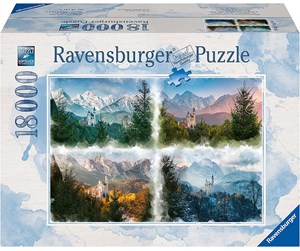 Puslespill - Ravensburger Castle Through The Seasons 18000pcs - 10216137