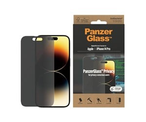 Mobil - Beskyttelsesglass - PanzerGlass Privacy Screen Protector Apple iPhone 14 Pro | Classic Fit - PANZERP2768