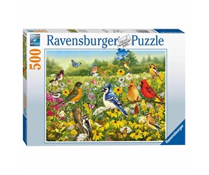 Puslespill - Ravensburger Birds in the Meadow Jigsaw Puzzle 500pcs. - 169887