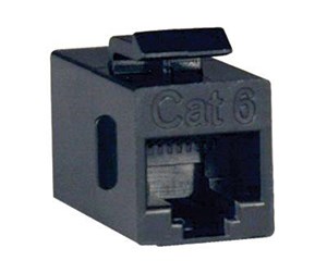 Tilbehør - Tripp Lite Cat6 Straight Through Modular In-line Snap-in Coupler RJ45 F/F - modular insert - N235-001