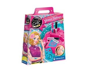 Kreative leker - Clementoni Crazy Chic Make-up - Glitter Tattoos - 18513