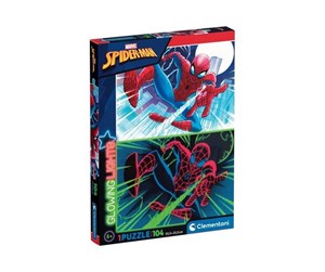 Puslespill - Clementoni Glowing Lights - Marvel Spider-Man Gulv - 27555