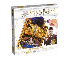 Puslespill - Winning Moves Harry Potter The Great Hall (500) Gulv - 5036905042086