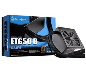 Strømforsyning (PSU) - SilverStone Essential Series ET650-B Strømforsyning (PSU) - ATX - 80 Plus - 4710679810782