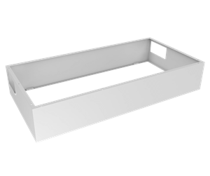 Avtrekksvifter - THERMEX Ceiling podium, 900 mm, High w/recirculation (height 255 mm), White - 500.00.3070.0