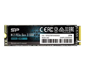 SSD - Silicon Power P34A60 SSD - 2TB - M.2 2280 - PCIe 3.0 - SP002TBP34A60M28