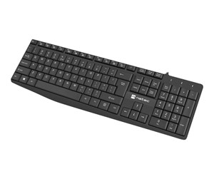 Tastatur - Natec Nautilus - keyboard - QWERTY - US - black - Tastatur - Amerikansk Engelsk - Svart - NKL-1950