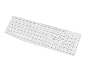 Tastatur - Natec Nautilus - keyboard - QWERTY - US - white - Tastatur - Amerikansk Engelsk - Hvit - NKL-1951