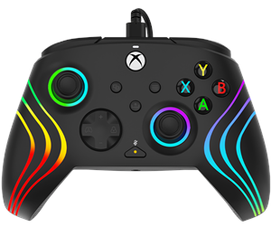 Spill - Tilbehør - PDP Afterglow Wave Wired Controller - Black - Controller - Microsoft Xbox One - 049-024-EU