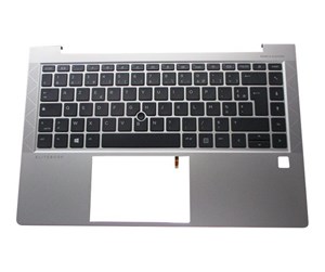 Tastatur - HP - notebook replacement keyboard - French - with top cover - Bærbart tastatur - til utskifting - Fransk - Sølv - M36312-051