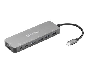 Dokkingstasjon - Sandberg USB-C 13-in-1 Travel Dock - 136-45