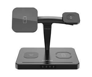 Mobil - Adaptere og ladere - Canyon WS-404 wireless charging stand - 4-in-1 - + AC power adapter - 36 Watt - CNS-WCS404B