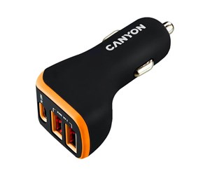 Mobil - Adaptere og ladere - Canyon C-08. car power adapter - USB USB-C - 18 Watt - CNE-CCA08BO