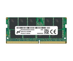 RAM - Crucial Micron - DDR4 - module - 8 GB - SO-DIMM 260-pin - 3200 MHz / PC4-25600 - MTA9ASF1G72HZ-3G2R1R