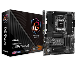 Hovedkort - ASRock X670E PG Lightning Hovedkort - AMD X670E - AMD AM5 socket - DDR5 RAM - ATX - 90-MXBJ60-A0UAYZ