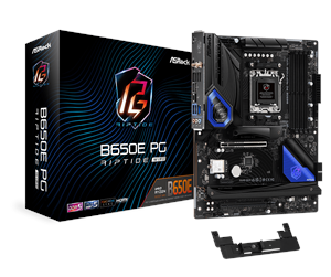 Hovedkort - ASRock B650E PG Riptide WIFI Hovedkort - AMD B650 - AMD AM5 socket - DDR5 RAM - ATX - 90-MXBL00-A0UAYZ