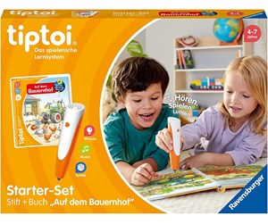 Lek & Lær - Ravensburger Tiptoi Starter-Set: Pen and Book "On the Farm" (DE) - 00114