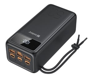 Nødlader - Sandberg Powerbank USB-C PD 130W 50000 mAh Nødlader - Svart - 50000 mAh - 420-75