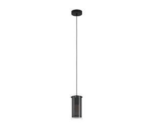 Lamper - EGLO PINTO TEXTIL 1 pendant E27 black/clear - 900341