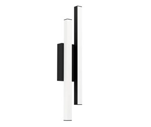 Lamper - EGLO SERRICELLA outdoor wall lamp 2L black/white - 900133