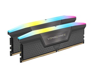 RAM - Corsair Vengeance RGB DDR5-5200 - 32GB - CL40 - Dual Channel (2 pcs) - AMD EXPO & Intel XMP - Grå med RGB - CMH32GX5M2B5200Z40K