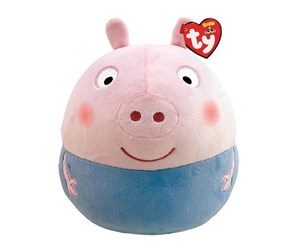 Dukker, Bamser & Utstyr - Ty  SquishaBoo George Pig 25 cm - 0008421393169