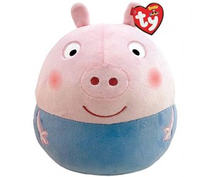 Dukker, Bamser & Utstyr - Ty SquishaBoo George Pig 35 cm - 0008421392162