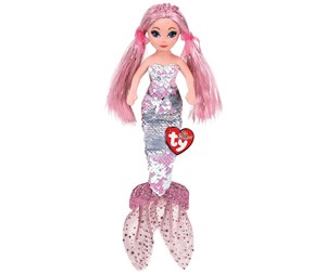 Dukker, Bamser & Utstyr - Ty Mermaid Cora Pink Sequin 25 cm - 0008421021000