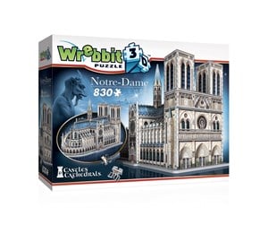 Puslespill - Wrebbit 3D Notre-Dame de Paris (830) 3D Puslespill - 40970036