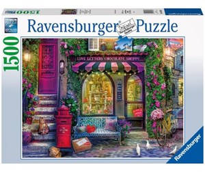 Puslespill - Ravensburger Love Letters Chocolate Shop 1500pcs - 4005556171361