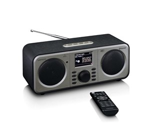 DAB, nettverks- og klokkeradio - Lenco DIR-141- Black - DAB+/FM - Stereo - Svart - DIR-141BK