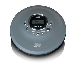 CD-spiller - Lenco CD-400GY - Portable CD/ MP3 player for CD CD-R CD-RW - Gray - CD-400GY