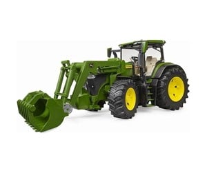 Leketøysbil - Bruder John Deere 7R 350 with frontloader - 03151