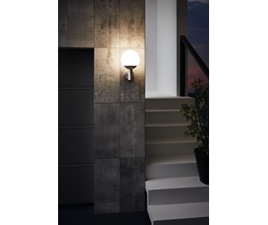 Smarthus - EGLO Connect-Z ude vegglampe NASIA-Z SMARTLIGHT Rustfrit STÅLL - 900265