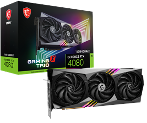 Grafikkort - MSI GeForce RTX 4080 GAMING X TRIO - 16GB GDDR6X RAM - Grafikkort - RTX 4080 16GB GAMING X TRIO