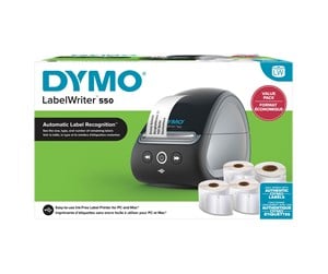 Etikettskriver - DYMO LabelWriter 550 value pack incl. 4 LW rolls - 2147591